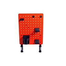 Value Děrovaná deska (pegboard) pro kancelář / hráče, červená