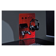 Value Děrovaná deska (pegboard) pro kancelář / hráče, červená