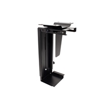 Value Držák PC pod desku stolu/na zeď, černý, do 10kg