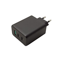 Value Napájecí adaptér síťový (230V) - 1x USB A + 2x USB C s PD, GaN, 65W