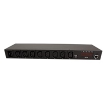 Value 19" napájecí panel, 1U, 230V ovládaná přes IP, 8x zásuvka C13