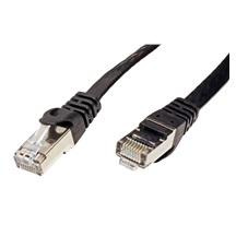 Value FTP patchkabel kat. 6, plochý, 5m, černý