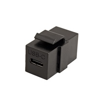 Value Keystone spojka USB C(F) - USB C(F), horizontální,  černá