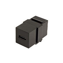 Value Keystone spojka USB C(F) - USB C(F), horizontální,  černá