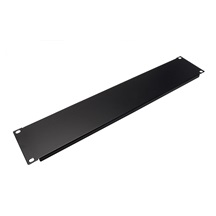 Value 19" zaslepovací panel 2U, kovový, černý