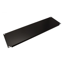 Value 19" zaslepovací panel 3U, kovový, černý