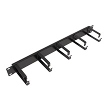 Value 19'' vyvazovací panel 1U, jednostranný, 5x kovový třmen "G", černý