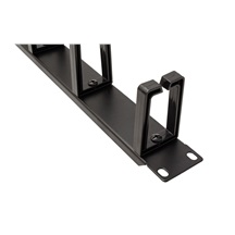 Value 19'' vyvazovací panel 1U, jednostranný, 5x plastový třmen "C", černý