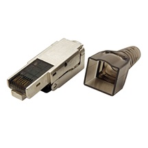 Value Konektor RJ45 kat. 6, stíněný, montáž bez nástrojů