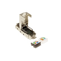 Value Konektor RJ45 kat. 6, stíněný, montáž bez nástrojů