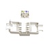 Value Keystone konektor RJ45 kat. 6a, bílý, nestíněný, 180°, kryt, montáž bez nástrojů