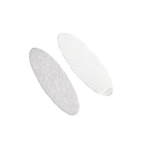 VELCRO Nalepovací příchytky oválné, suchý zip, 6ks, bílé