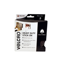 VELCRO Páska se suchým zipem, extra pevná, nalepovací, 50mm x 2,5m, černá