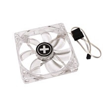Xilence Ventilátor 120x120x25mm, transparentní, červené LED, DMI, série Performance C (XF046 | XPF120.TR)