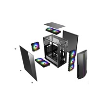 Xilence PC skříň ATX Midi Tower, Performance C X5, černá (XG121 | XILENT BLADE)