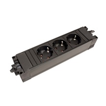BACHMANN Systém STEP BASE 3x zásuvka DE, GST18(M) - 3x CEE 7/3(F) - GST18(F) (336.600)