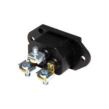 BACHMANN Panelový konektor síťový C16A samec, 250V/10A, černý (918.170)
