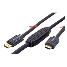 Clicktronic HQ OFC DisplayPort - HDMI kabel, DP(M) -> HDMI A(M), 4K@60Hz, 10m