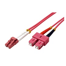 goobay Optický patchkabel LC-SC 50/125 (multimode), duplex, OM4, 15m