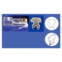 HiRose Konektor RJ45 kat. 6a stíněný, na lanko, TM31, zelená krytka, 10ks