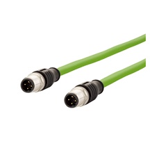 METZ CONNECT Kabel M12 4pin (M) kód D - M12 4pin (M) kód D, 10m