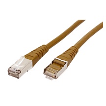 ROLINE S/FTP patchkabel kat. 6, 3m, hnědý