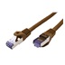 ROLINE S/FTP patchkabel kat. 6a, Component Level, 0,3m, LSOH, hnědý