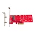 ROLINE PCI Express 4.0 x4 karta -> 1x M.2 (klíč-M), 110mm, NVMe, 3.3V/5A