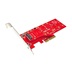 ROLINE PCI Express 4.0 x4 karta -> 1x M.2 (klíč-M), 110mm, NVMe, 3.3V/5A