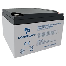 Conexpro baterie AGM 12V, 28Ah, životnost 5 let, M5
