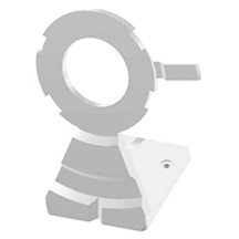 D-U6-P Držák na zeď i stůl pro Ubiquiti U6-PRO a UAP-AC-PRO, bílý