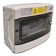 Rozvaděč FV3.1-DC12-1100 pro FVE, 3 vstupy, 1 svodič