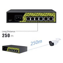 Conexpro GNT-P9206EA, PoE switch, 6x LAN, 4x PoE