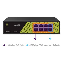Conexpro GNT-P1008G6, PoE switch, 8x LAN, 8x PoE