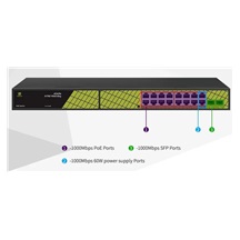 Conexpro GNT-P1018G6, PoE switch, 16x LAN, 16x PoE, 2x SFP