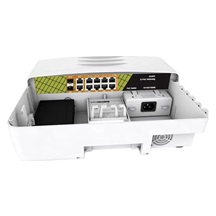 Conexpro GNT-P1012G6-F, Venkovní PoE switch, 10x LAN, 8x PoE, 2x SFP