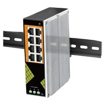 Conexpro GNT-IG1008GP-AC, Průmyslový PoE switch na DIN lištu, 8x LAN, 8x PoE