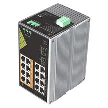 Conexpro GNT-IG1218F8-AC, Průmyslový PoE switch na DIN lištu, 16x LAN, 8x PoE, 2x SFP