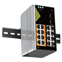 Conexpro GNT-IG1218F8-AC, Průmyslový PoE switch na DIN lištu, 16x LAN, 8x PoE, 2x SFP