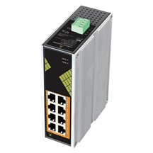 Conexpro GNT-IG1008GP-DC, Průmyslový PoE switch na DIN lištu, 8x LAN, 8x PoE