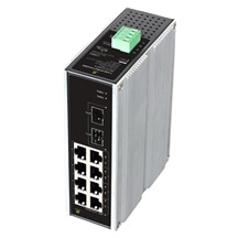 Conexpro GNT-IG1210GF-DC, Průmyslový switch na DIN lištu, 8x LAN, 2x SFP