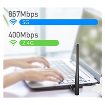 Cudy WU1400 Bezdrátový USB adaptér, AC1300
