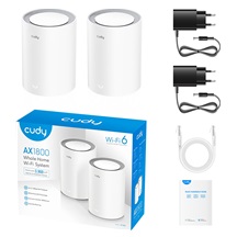 Cudy M3000 Wi-Fi 6 Mesh System, AX3000, 2 pack, bílý