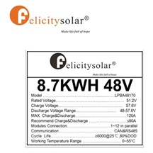 Felicity baterie LPBA48170, 8.7 kWh, LV