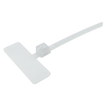 Conexpro stahovací páska se štítkem 10cm, šířka 25mm, 100 ks