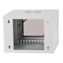 LEXI-Net Basic Rozvaděč nástěnný 10" 4U 300mm, dveře sklo, šedý