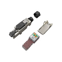 Solarix Konektor MPTL univerzální RJ45 CAT5E STP samořezný SXRJ45-5E-STP-BK-SA