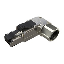 Solarix Konektor MPTL 90° RJ45 CAT6 STP samořezný SXRJ45-6-STP-BK-SA-U