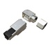 Solarix Konektor MPTL 90° RJ45 CAT6 STP samořezný SXRJ45-6-STP-BK-SA-U