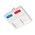Solarix Rámeček pro SXF-M French style moduly Solarix 80 x 80mm bílý, SXF-R-2-WH